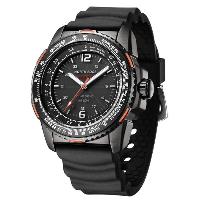 WATERPROOF SHOCKPROOF SAPPHIRE CRYSTAL SOLAR POWERED MENS BLUEGOLD ANALOG MRG-B2000SH-5A - Image 2