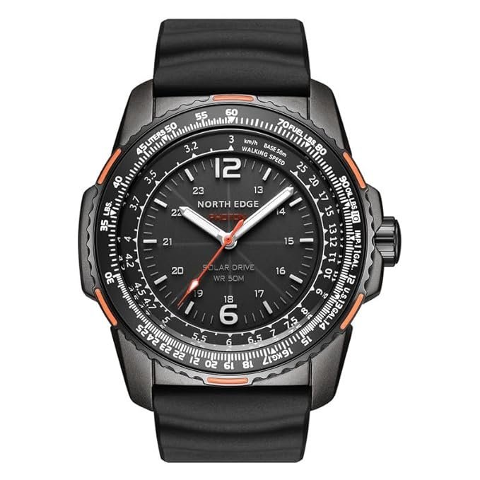 WATERPROOF SHOCKPROOF SAPPHIRE CRYSTAL SOLAR POWERED MENS BLUEGOLD ANALOG MRG-B2000SH-5A
