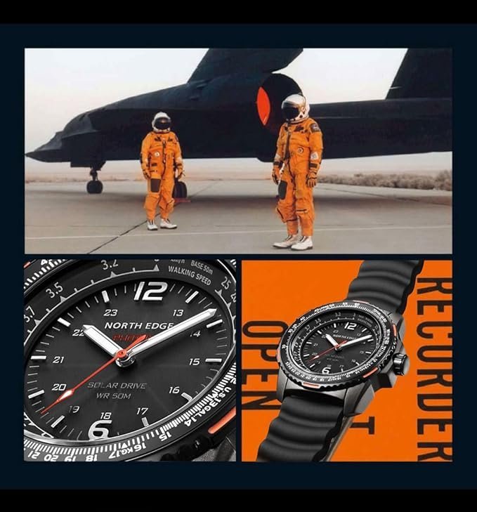 WATERPROOF SHOCKPROOF SAPPHIRE CRYSTAL SOLAR POWERED MENS BLUEGOLD ANALOG MRG-B2000SH-5A - Image 7