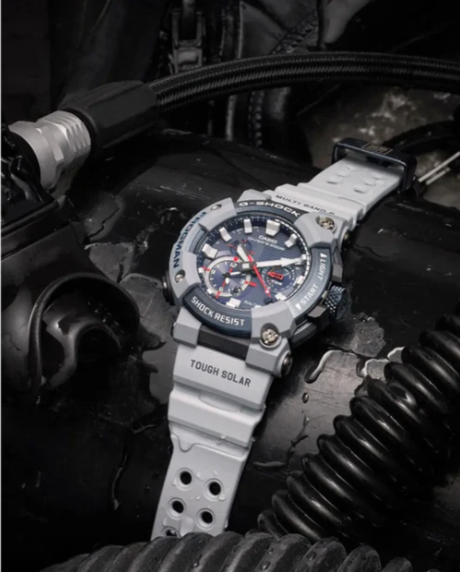 Sports Solar Powered Quartz Waterproof Mens Gray Digital GWF) - Image 9
