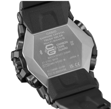 RCW-S1000 Bluetooth Solar Carbon Stainless Steel Watch GWG-88800EC-1A) - Image 7