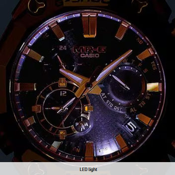 WATERPROOF SPORTS SOLAR POWERED SAPPHIRE CRYSTAL .MENS BROWNBLACK ANALOG MRG-B2000BS-3A) - Image 3