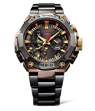 WATERPROOF SPORTS SOLAR POWERED SAPPHIRE CRYSTAL .MENS BROWNBLACK ANALOG MRG-B2000BS-3A) - Image 4