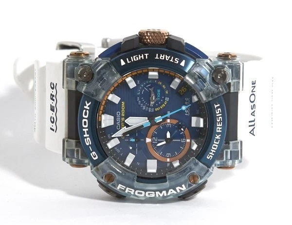 WATERPROOF SHOCKPROOF SAPPHIRE CRYSTAL SOLAR POWERED MENS .BLUE ANALOG GWF-A1000K-2AJR - Image 3