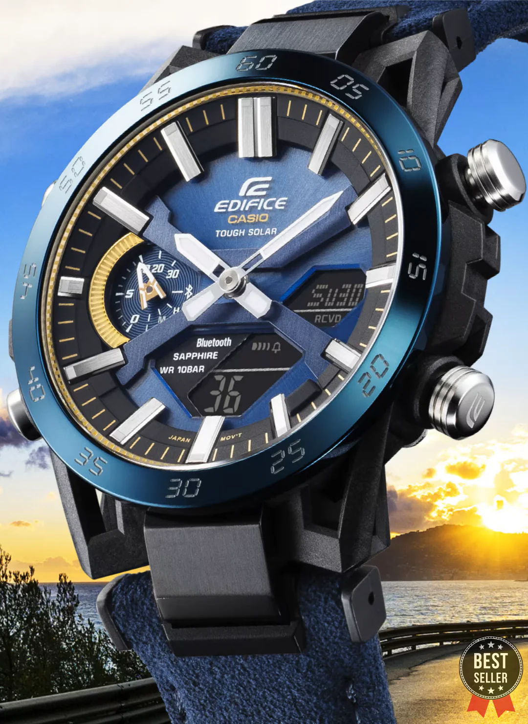 ADR-E12210DC1-SOSPENSIONE Blue Edifice Watch – Iconic Design & Solar Precision - Image 2