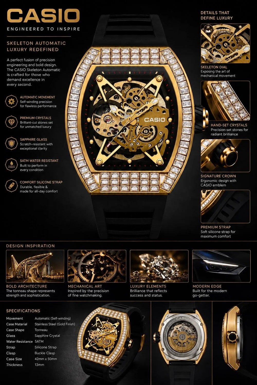G-10000MS-AUTOMATIC Watch - Image 4
